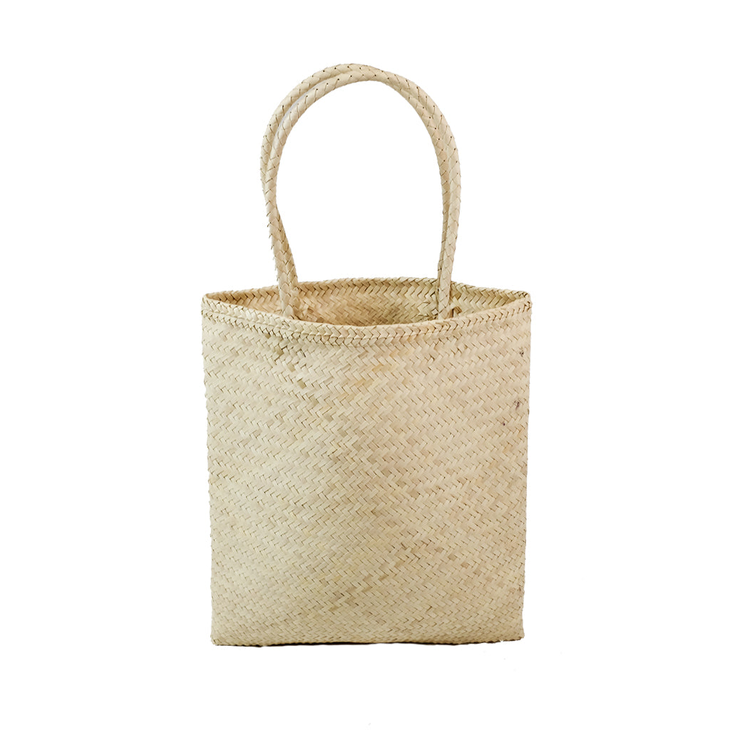 Cream Palm Bag