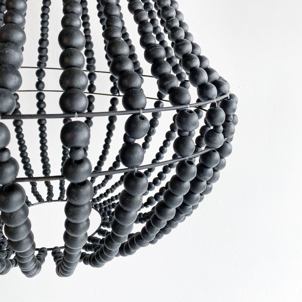 Wooden Beaded chandelier