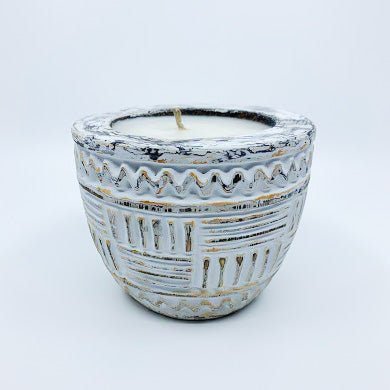 Reusable Wooden Tribal Candle